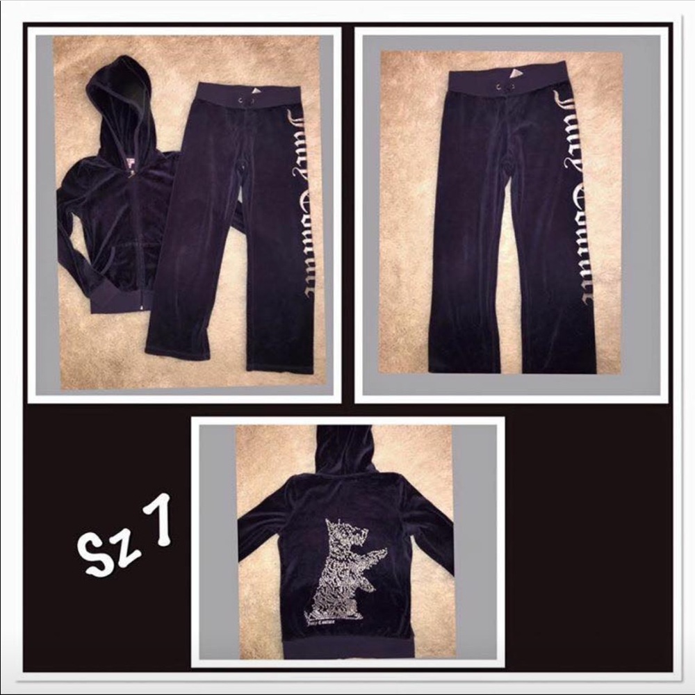 Girls Velour Juicy Couture TrackSuit Sz 7
